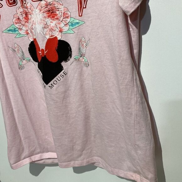 Disney Tsum Tsum Women's Pink Minni Mouse Forever Cotton T-Shirt Size Large - Picture 5 of 7